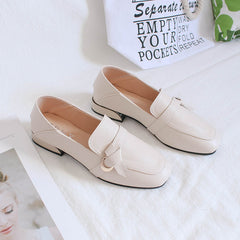 MOJOYCE-Soft Leather Low-heel Mid-heel  Shoes