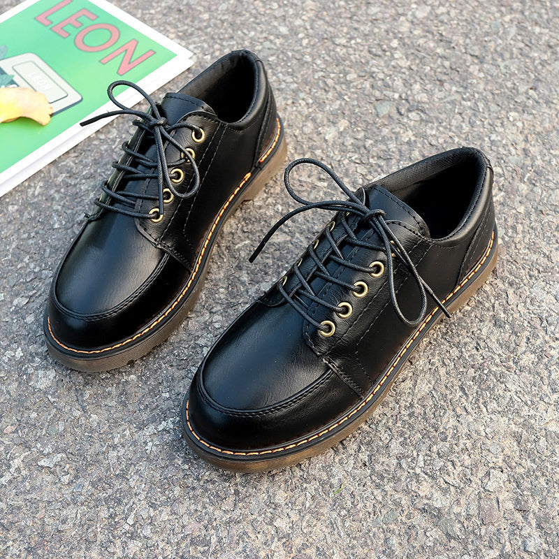 MOJOYCE-Korean Style All-match College Style Flat Shoes