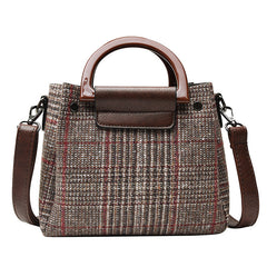 MOJOYCE-trend color contrast check small square bag