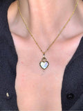 Mojoyce-Double Sided Heart Necklace