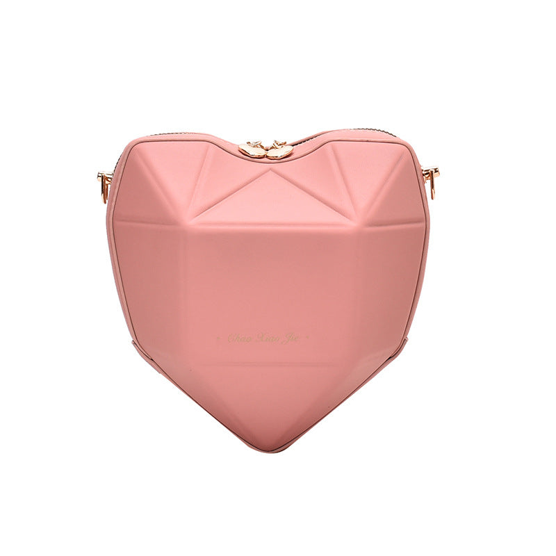 MOJOYCE-Geometric heart-shaped bag