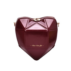 MOJOYCE-Geometric heart-shaped bag