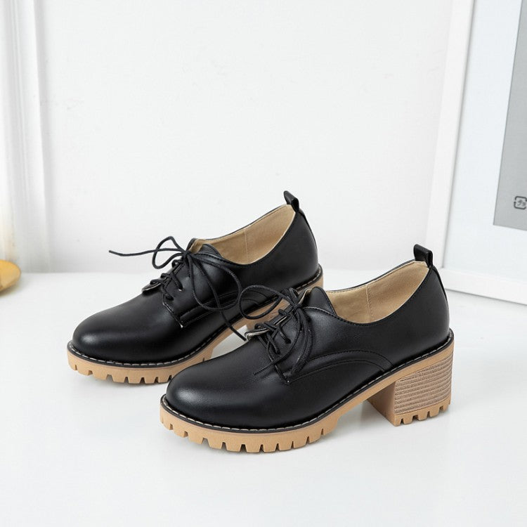 MOJOYCE-Leather Autumn Single Shoes