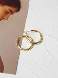 Mojoyce-Simple Normcore Gold&Silver Ear-Ring