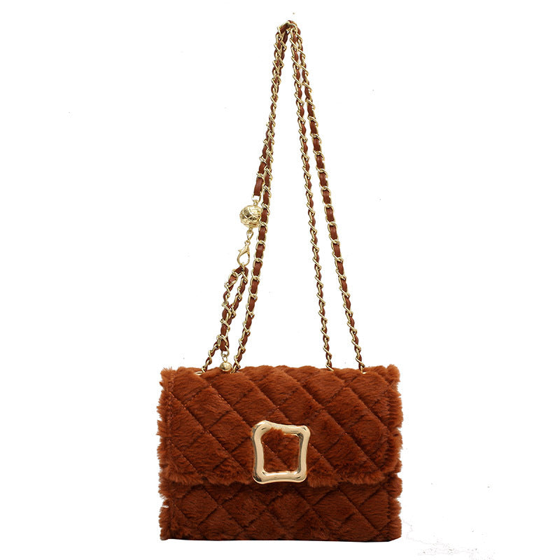 MOJOYCE-Small Fur Square Bag