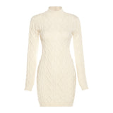 MOJOYCE-Women Summer Sexy y2k Fairy Dress Casual Loose Dress Long Sleeve Round Neck Slim Knitted Dress