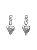 Mojoyce-Heart Chain Earrings