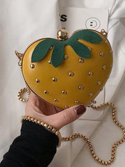 Mojoyce-Urban Strawberry Shape PU Shoulder Bag