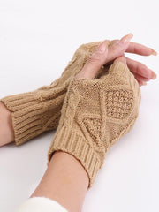 Mojoyce-Simple 9 Colors Jacquard Knitting Gloves