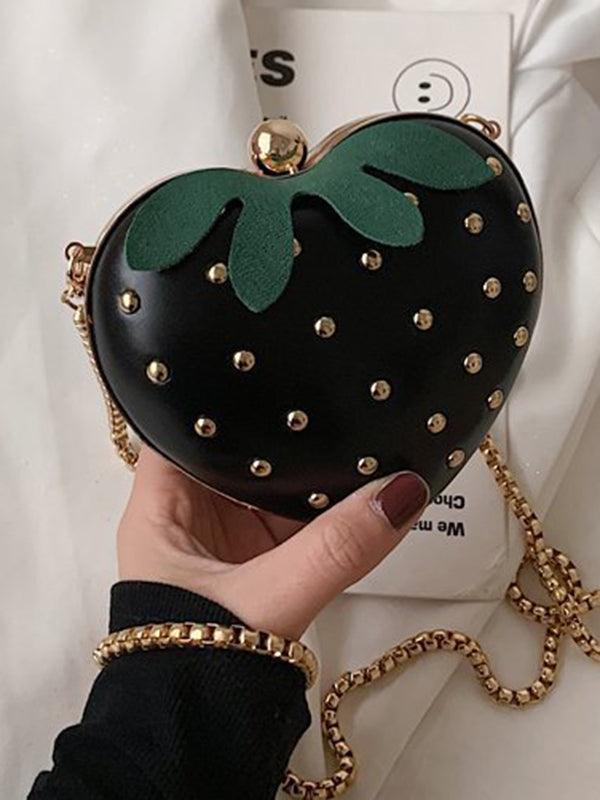 Mojoyce-Urban Strawberry Shape PU Shoulder Bag