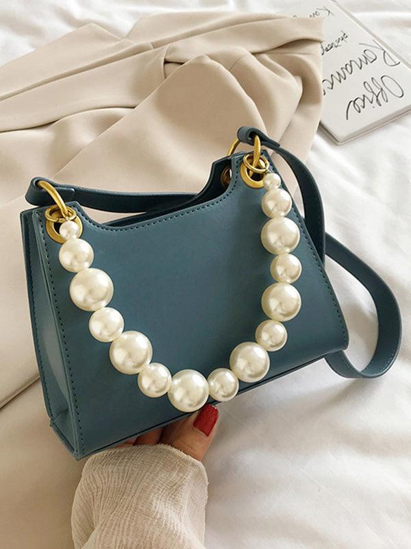 Mojoyce-Simple Pearl Shoulder Bag