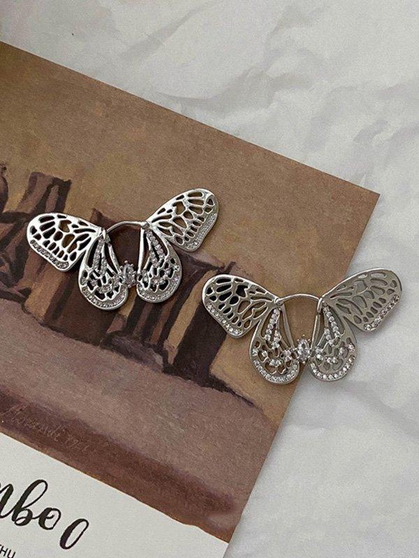 Mojoyce-Original Stylish Butterfly Shaped Diamond Earrings