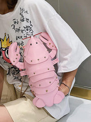 Mojoyce-Stylish Cute Crayfish Shape PU Bags