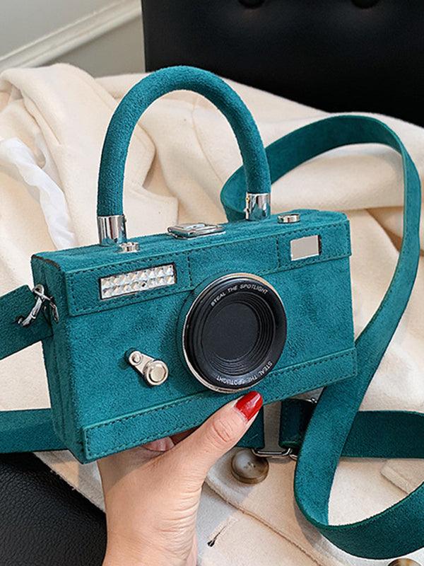 Mojoyce-Urban Camera Shape PU Handbag