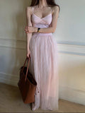 Mojoyce-Graceful Ballet Lace Strap Dress