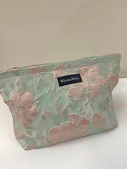 Mojoyce-Beauty Flower Embroidered Makeup Handbag