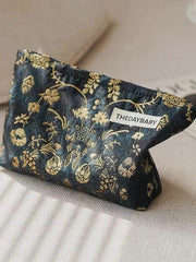 Mojoyce-Vintage Embroidered Makeup Handbag