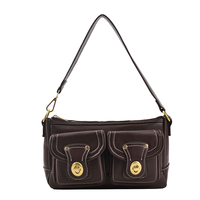 MOJOYCE-Dark Punk Metal Shoulder Bag