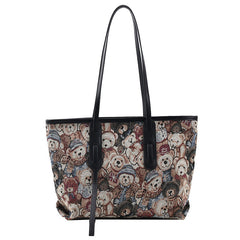 MOJOYCE-Cute Bears Large-capacity Tote Bag With Armpits