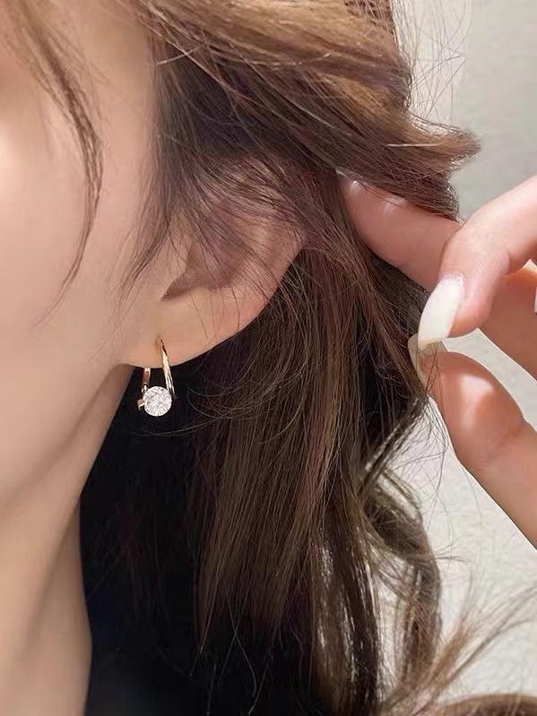 Mojoyce-Simple Delicate Zircon Earrings