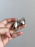 Mojoyce-Simple Fashion Geometry 925 Silver Needle Earrings