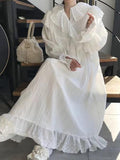 Mojoyce-Lace Bell Sleeve Dress