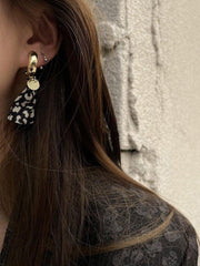 Mojoyce-Original Vintage Leopard Tasseled Earrings Accessories