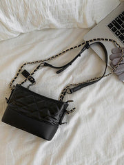 Mojoyce-Stylish Geometry Contrast Color Bag