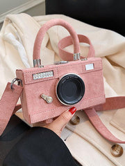 Mojoyce-Urban Camera Shape PU Handbag