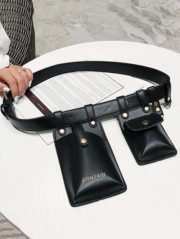 Mojoyce-Trendy Belt Two Bags