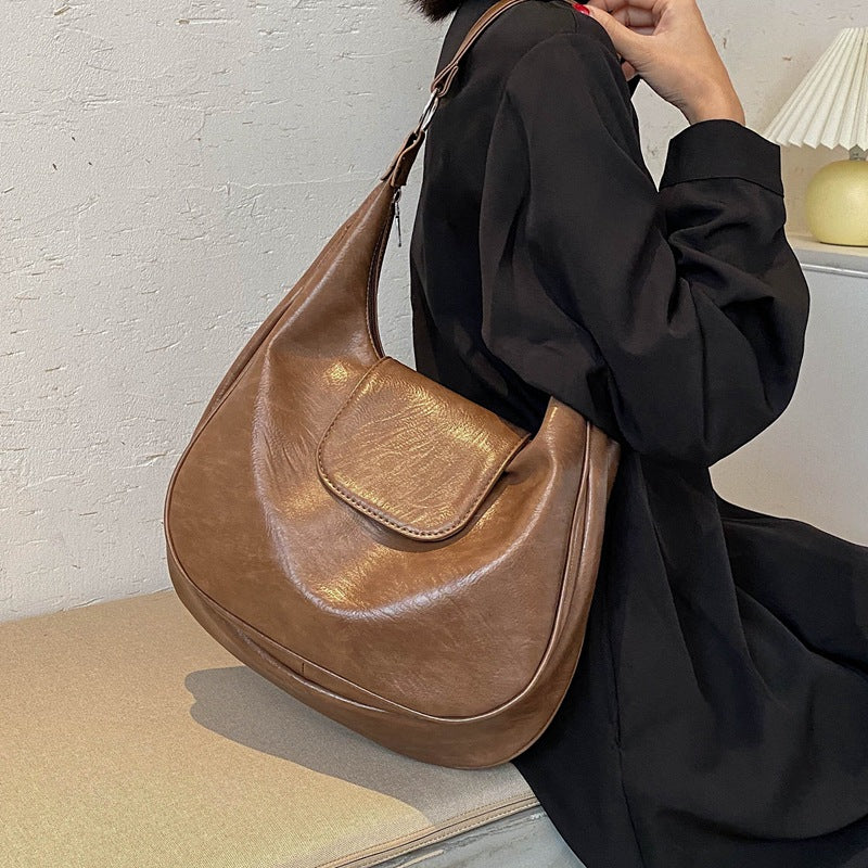 MOJOYCE-Vintage Pu Leather Shoulder Bag