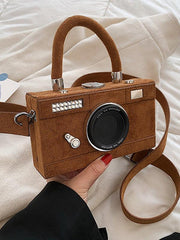 Mojoyce-Urban Camera Shape PU Handbag