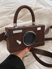 Mojoyce-Urban Camera Shape PU Handbag