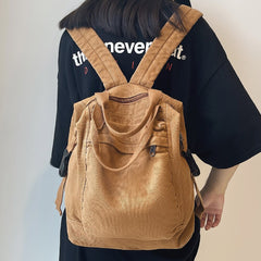 Mojoyce Ladies Laptop Backpack Vintage Canvas Bag Female Kawaii Fashion New Girl Fabric School Bag College Student Women Backpack Travel