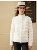 Christmas Gift Mojoyce Down Jacket Female Winter 90% White Duck Down Mink Fur Patchwork Women's Jacket Fashion Female Jacket