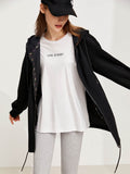 Christmas Gift Mojoyce Jackets For Women Casual Hooded Zipper Loose Coat Fashion Pockets Sport Jacket Autumn Female Outwear