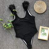 Mojoyce Angel Wings Swimsuit Female One Piece Swimwear Women Snake Bathing Suit Open Back Monokini Sexy Bather High Cut Swimming Suit