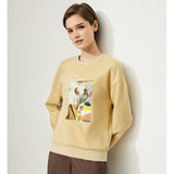 Christmas Gift Mojoyce Winter Sweatshirt For Women Casual Printed Thicken Pullover Tops Women's Hoodies Sweatshirts Clothing