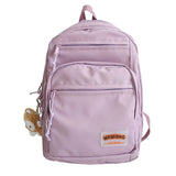 New Multi-Pocket Waterproof Nylon Student Backpack Fashion School Bags for Teenage Girls Large Ladies Casual Travel Rucksack