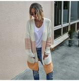 Long Sweater Cardigan Women Casual Long Sleeve Knitted Cardigans Tops Warm Autumn Winter Green Womans Clothes Fall 2022 Fashion
