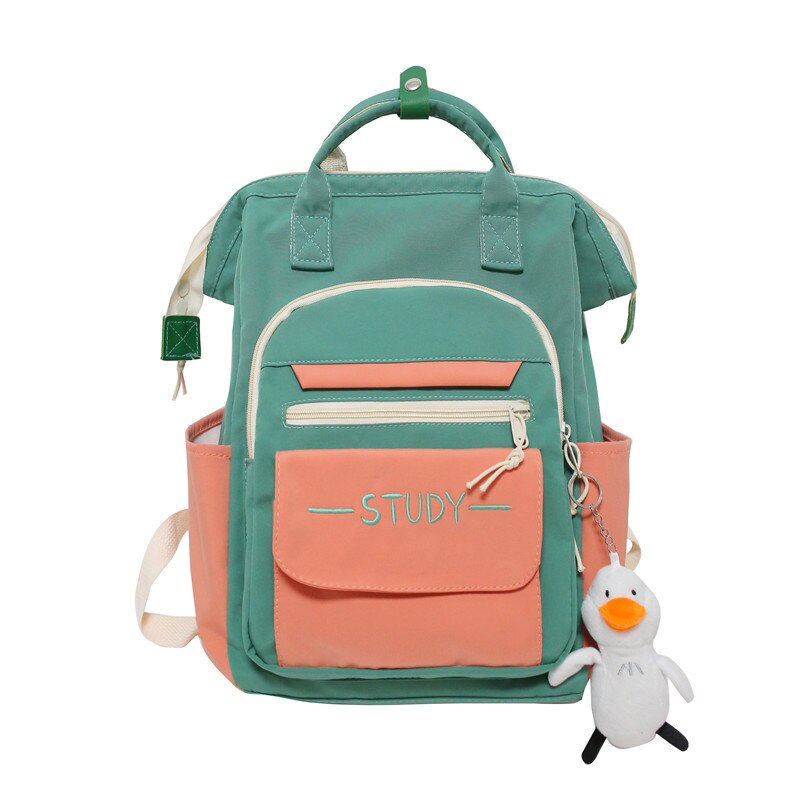 Mojoyce Ladies Waterproof Kawaii Pink Backpack Fashion Women Laptop Nylon Mommy Bag Girl Cute Travel Female Rucksack Trendy College Bags