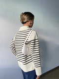 Mojoyce DIRTYLILY Sweaters Women 2022 Fashion Stripe Loose Knitting Sweaters Oversized Vintage Elegant Long Sleeve Female Pullover Tops