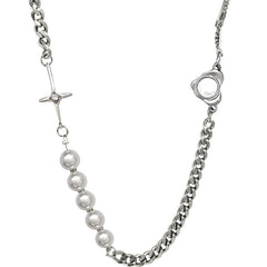 Mojoyce-PEARL CHAIN NECKLACE