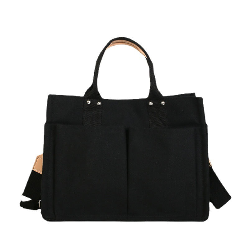 MOJOYCE-Student Large Canvas Shoulder Bag