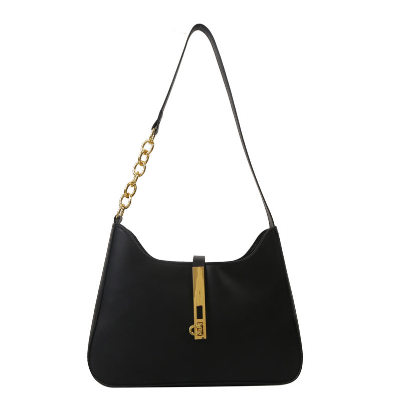 MOJOYCE-Gold Chain Glam Shoulder Bag