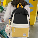 Back to School Female Cute Harajuku College Backpack Women Laptop School Bag Nylon Fashion Girl Travel Book Backpack Ladies Leisure Kawaii Bags