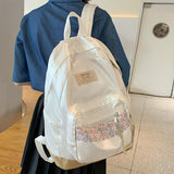 Back to School Fashion Women Floral Laptop School Bag Girl Kawaii Travel Book Backpack Ladies Leisure Harajuku Bag Female College Backpack Cute
