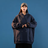 Mojoyce Woman's Sweatshirts Solid Colors Korean Female Hooded Pullovers 2022 Cotton Warm Oversized Hoodies Women