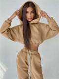 Mojoyce 2023 New Oversized Hoodie And Pants Set For Women Hooded Sporty Leggings Matching Tracksuit Two Piece Sets Womens Outfits