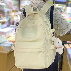 Back To School Girl Nylon College Backpack Fashion Lady Kawaii Teenager Travel Book Bag Women Laptop Leisure Trendy Female Cute School Bag